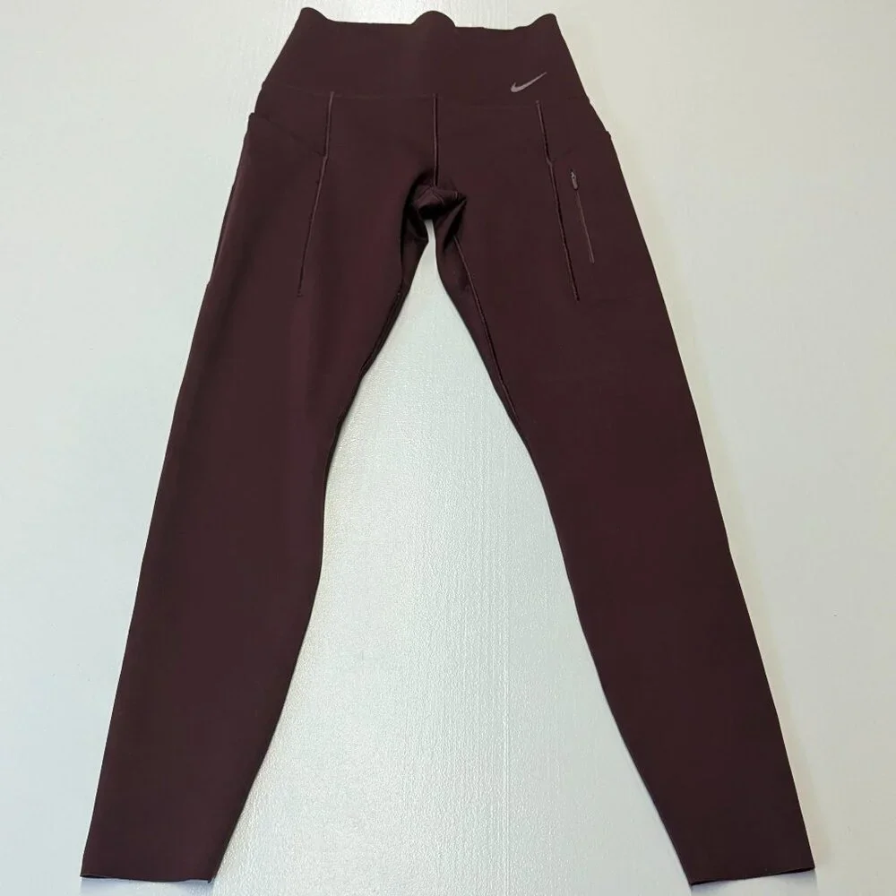 Nike Maroon Compression Leggings Size Small *Flaws